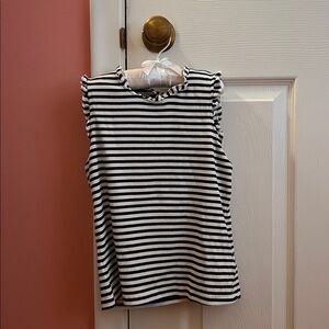 J Crew Crewcuts Girls Striped Sleeveless Tee